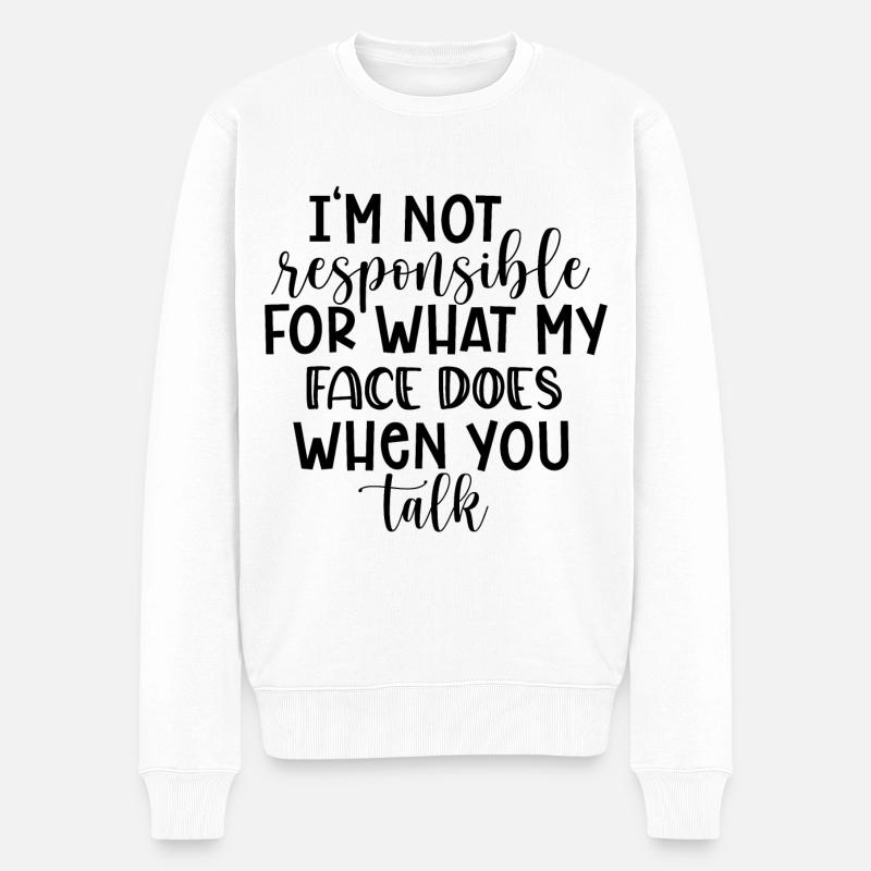 Je ne suis pas responsable - Pull Premium bio Homme - blanc