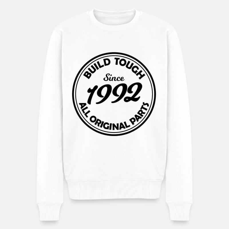 Né en 1992 - Pull Premium bio Homme - blanc