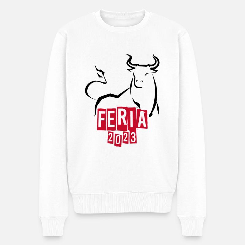 Feria 2023 - Männer Premium Bio Pullover - Weiß