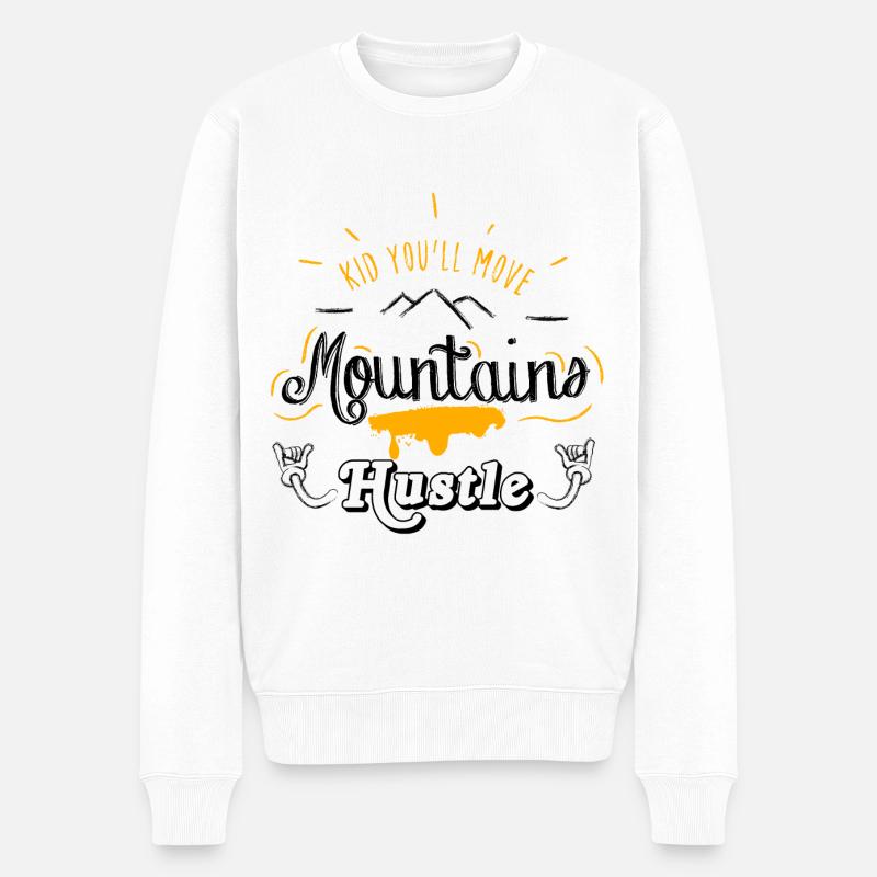 Hustle - Männer Premium Bio Pullover - Weiß