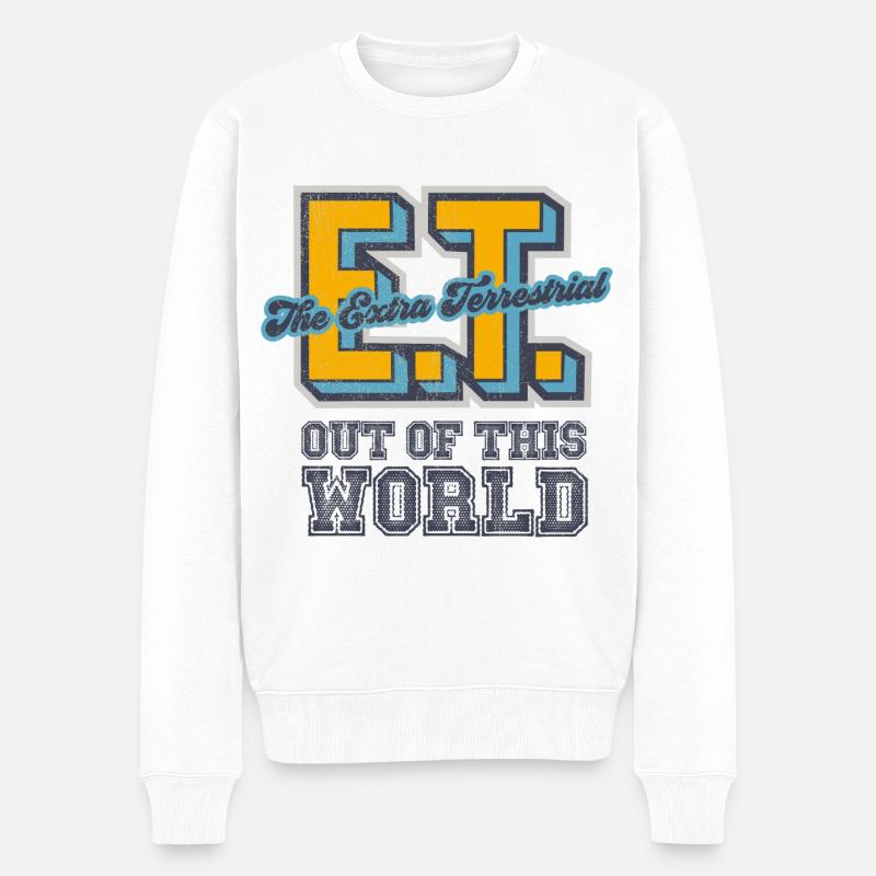 E.T. L'Extra-Terrestre Merchandise Film - Pull Premium bio Homme - blanc