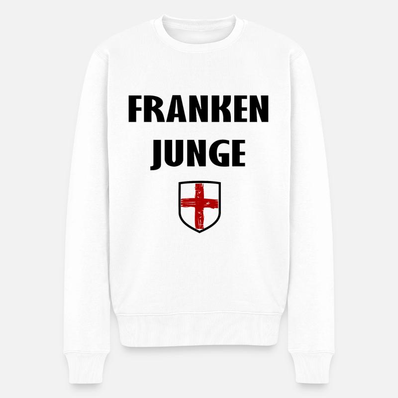 Frankenjunge - Männer Premium Bio Pullover - Weiß