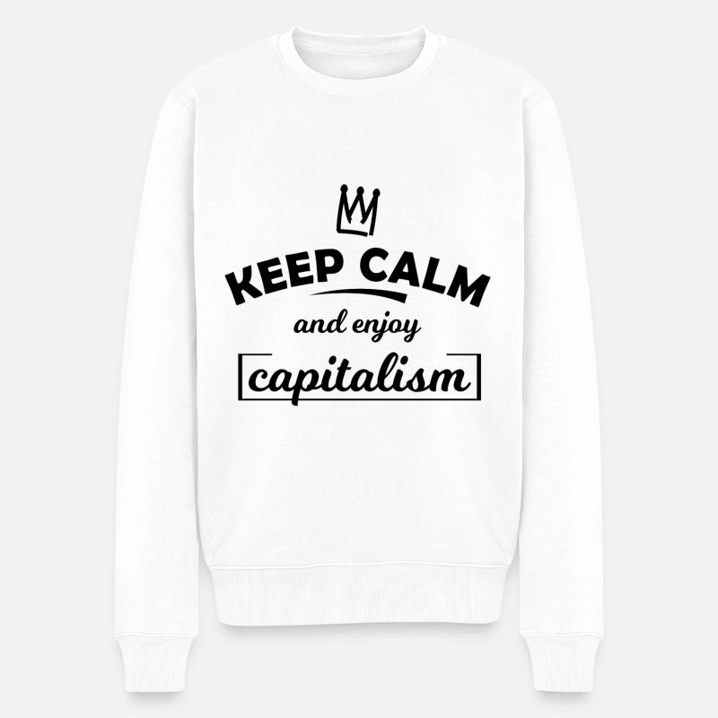 La couronne du capitalisme - Pull Premium bio Homme - blanc