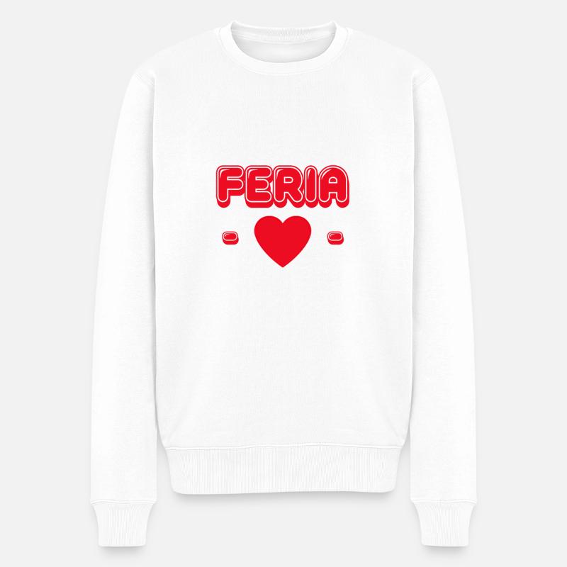 Amour de Féria - Pull Premium bio Homme - blanc