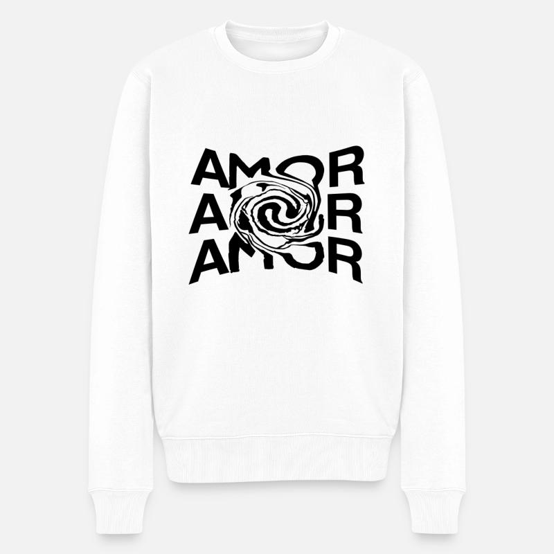 Emër - Männer Premium Bio Pullover - Weiß