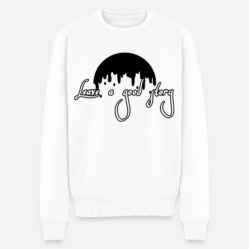 Laissez une bonne histoire - Pull Premium bio Homme - blanc