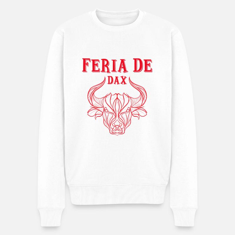 Feria de Dax - Männer Premium Bio Pullover - Weiß