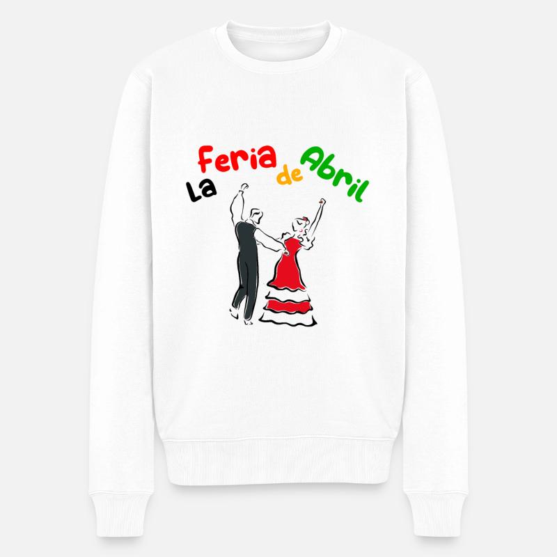La feria de Abril - Sevilla - Pull Premium bio Homme - blanc