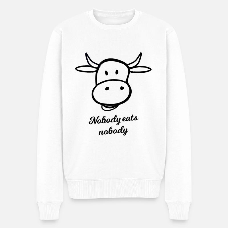 Dicton végétalien - Pull Premium bio Homme - blanc