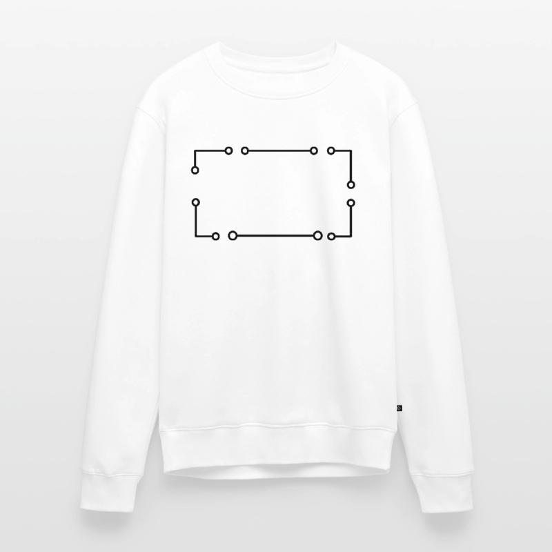 Black Electron Frame Rectangular Men's Premium Organic Jumper