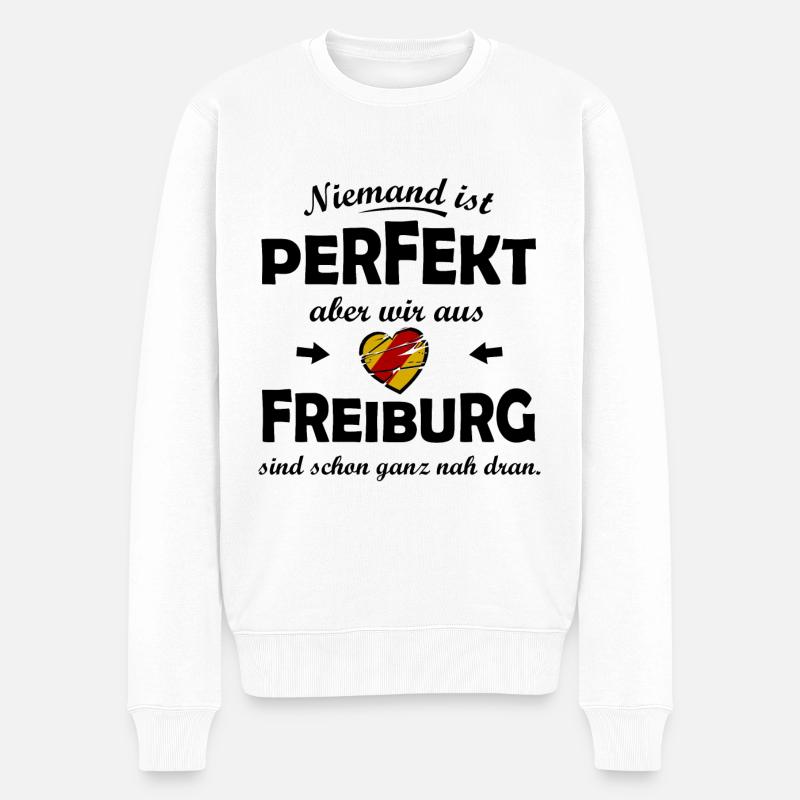 Die perfekten Freiburger - Männer Premium Bio Pullover - Weiß