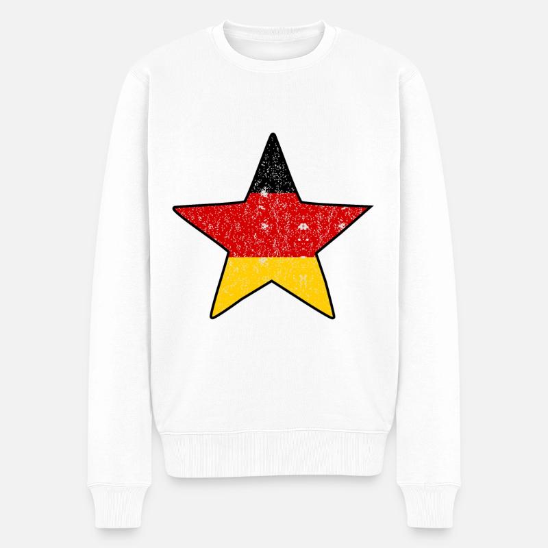 Une étoile pour l’Allemagne - Pull Premium bio Homme - blanc