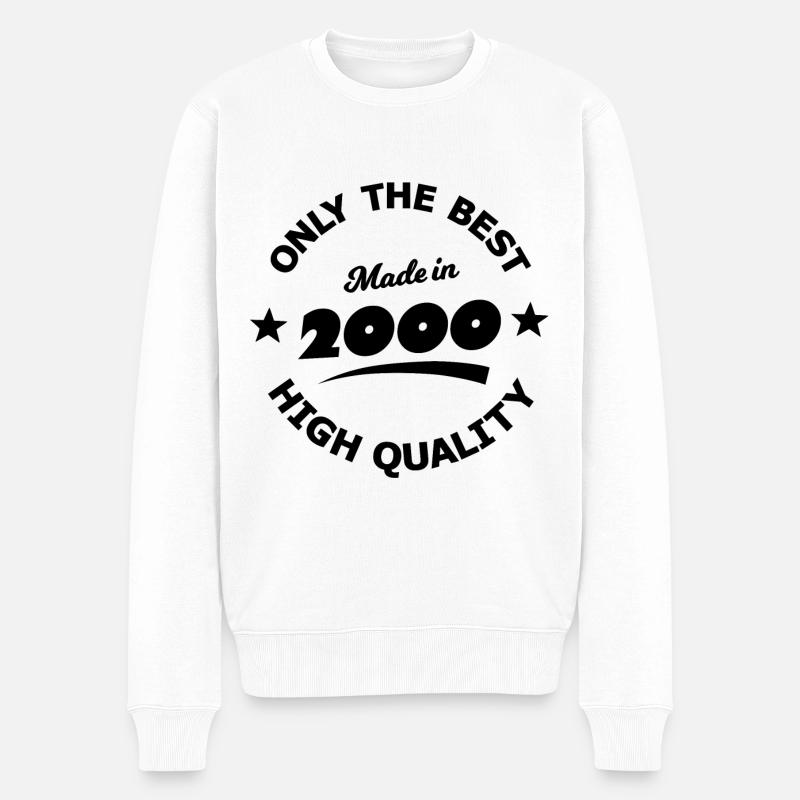 Année 2000 - Pull Premium bio Homme - blanc
