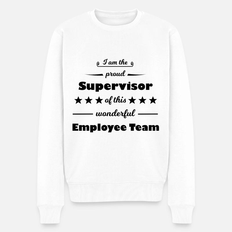Manager - Männer Premium Bio Pullover - Weiß