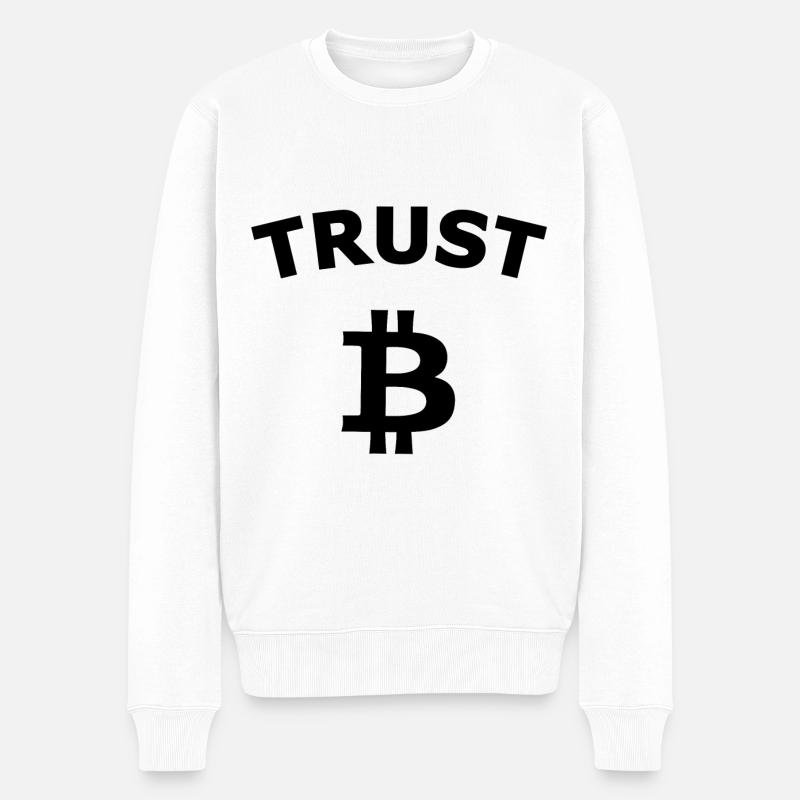 Faites confiance aux pièces - Pull Premium bio Homme - blanc