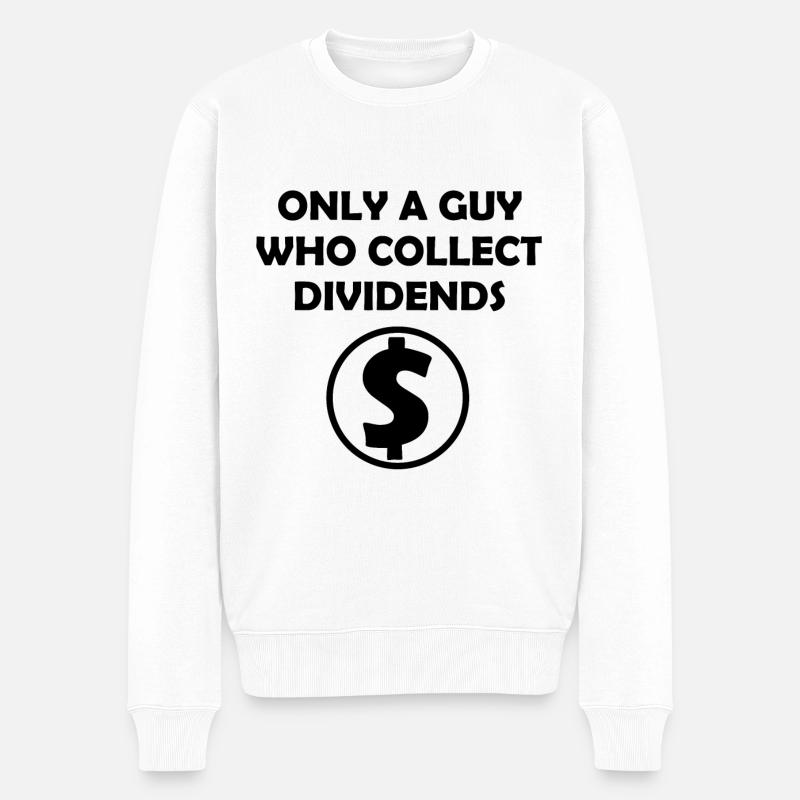 L’investisseur en dividendes - Pull Premium bio Homme - blanc