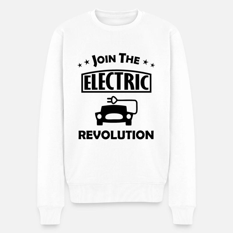 Électrification - Pull Premium bio Homme - blanc