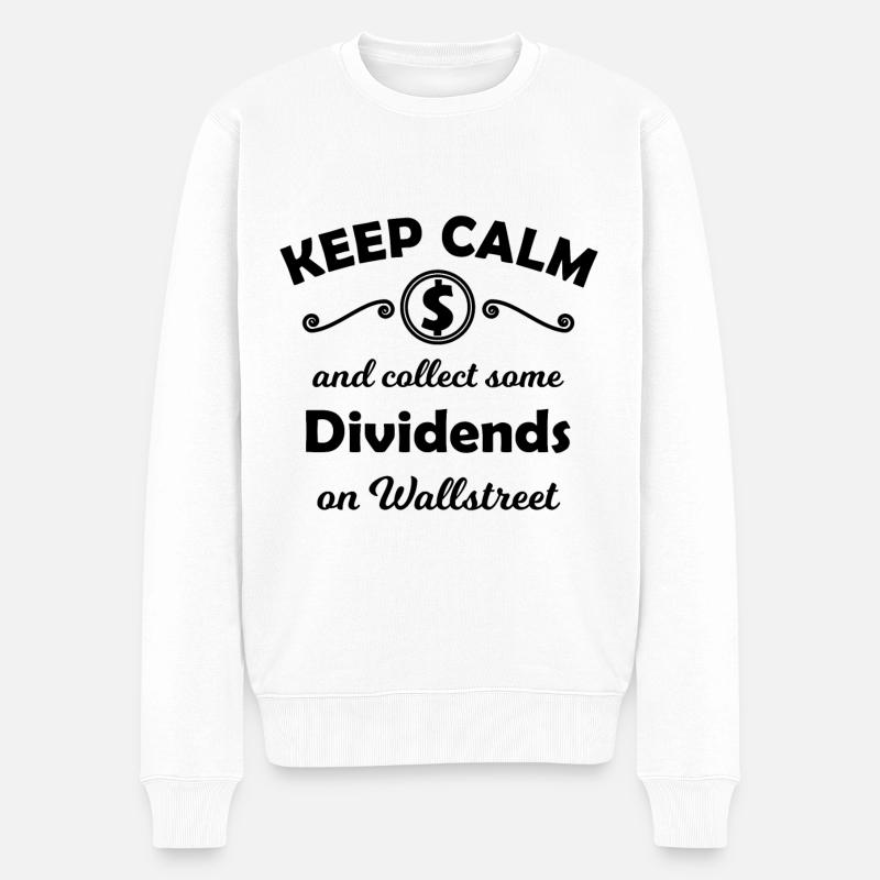 Die Dividendensammler - Männer Premium Bio Pullover - Weiß