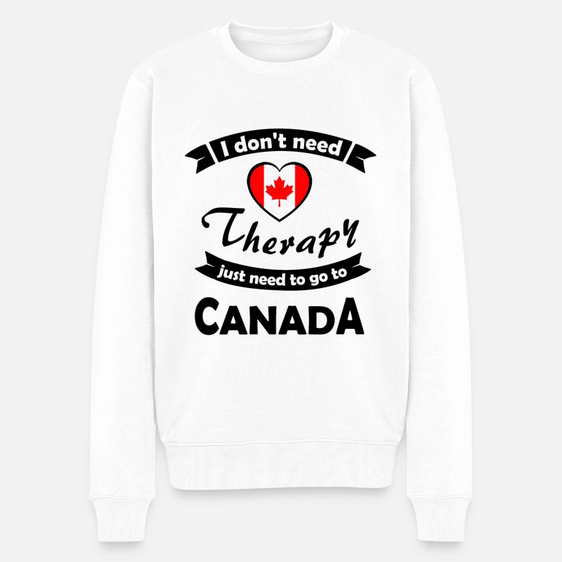 Amoureux du Canada - Pull Premium bio Homme - blanc