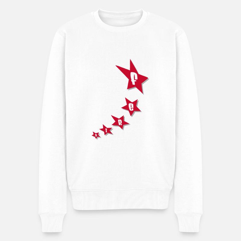 Die Sternenferia - Männer Premium Bio Pullover - Weiß