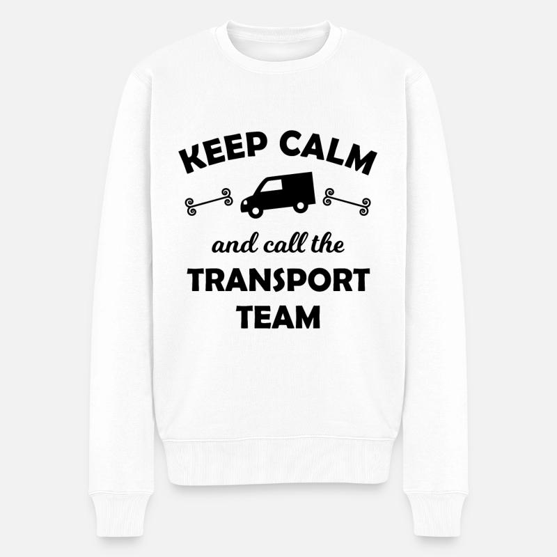 Das Transport Team - Männer Premium Bio Pullover - Weiß