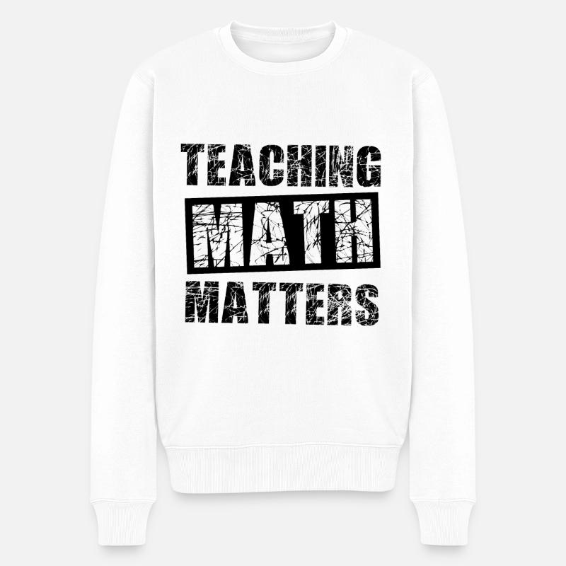 Professeur de mathématiques - Pull Premium bio Homme - blanc