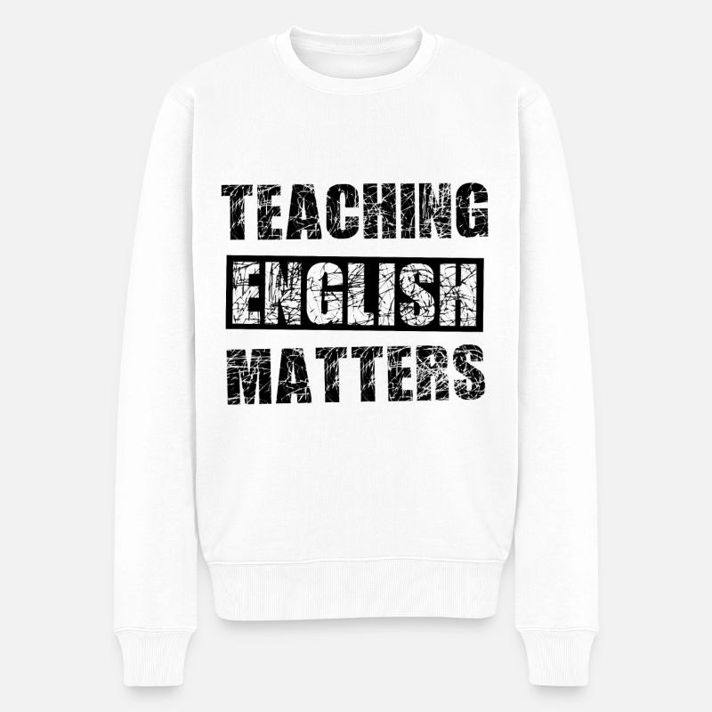 enseignement - Pull Premium bio Homme - blanc