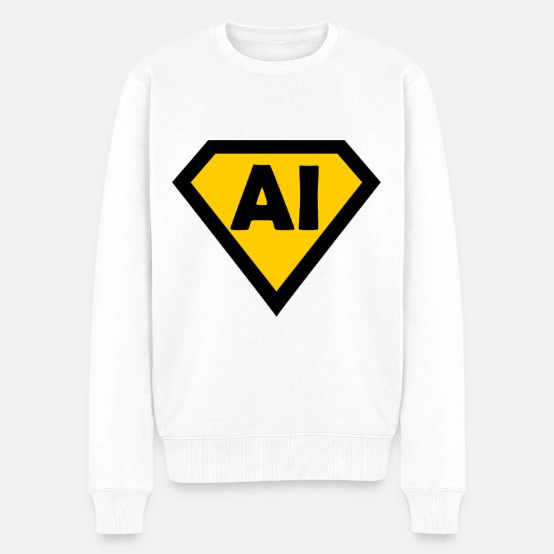 Intelligence and Coding - Men's Premium Organic Jumper - white