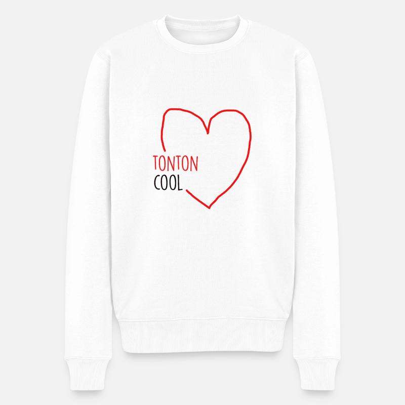 tonton cool - Pull Premium bio Homme - blanc