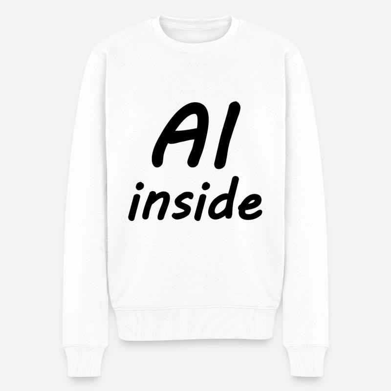 Robotique et codeurs - Pull Premium bio Homme - blanc