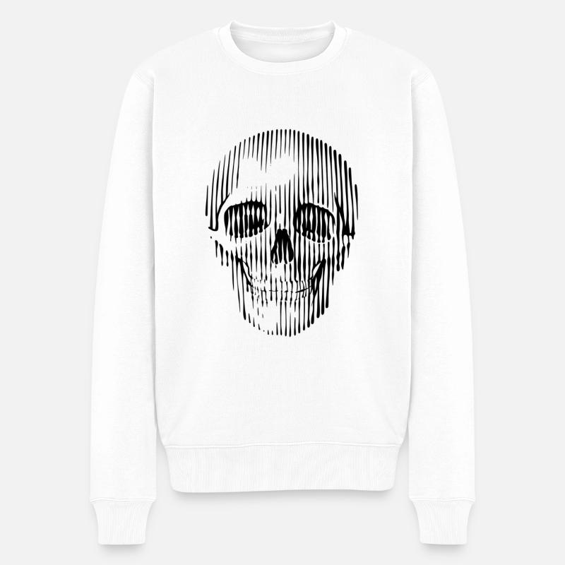 Skull graphic art - Pull Premium bio Homme - blanc