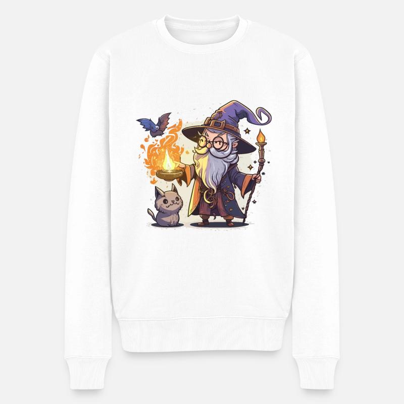 Assistant et familier - Pull Premium bio Homme - blanc