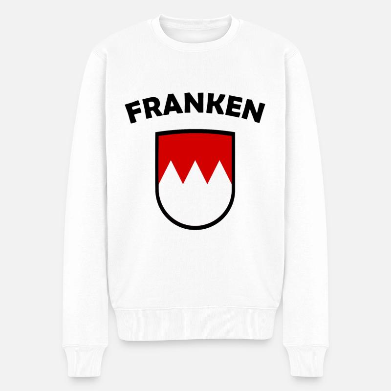 Die Franken aus Süddeutschland - Männer Premium Bio Pullover - Weiß