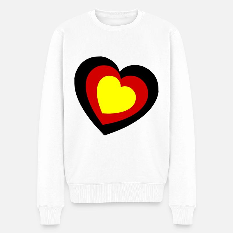 Das germanische Herz - Männer Premium Bio Pullover - Weiß