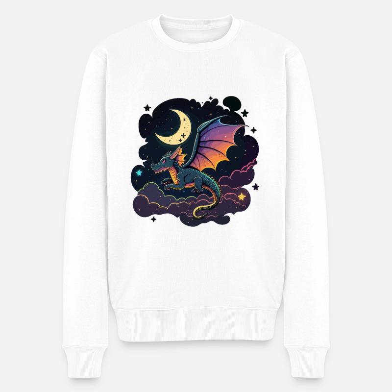 Vol de minuit - Pull Premium bio Homme - blanc