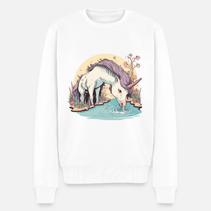 Rafraîchissant éthéré - Pull Premium bio Homme - blanc