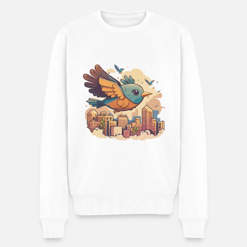 Dépliant de la ville - Pull Premium bio Homme - blanc