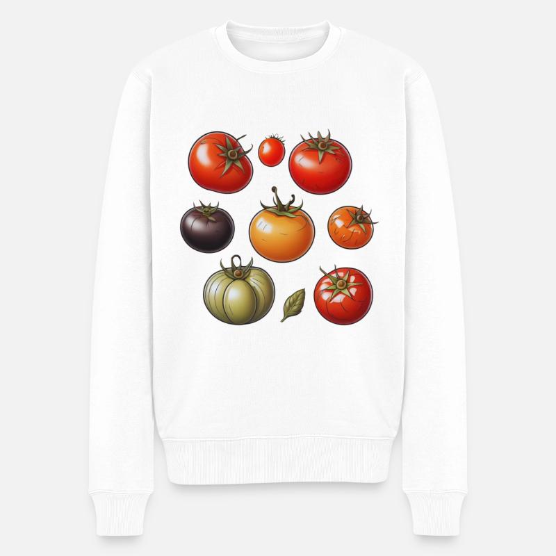 Tomates - Pull Premium bio Homme - blanc
