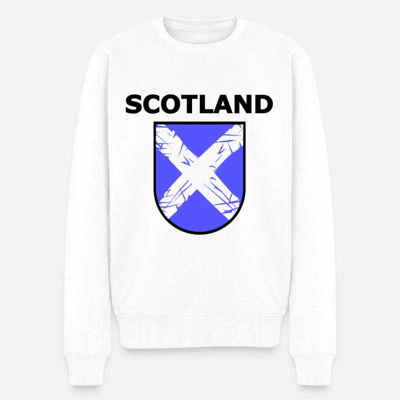 Belle Écosse - Pull Premium bio Homme - blanc