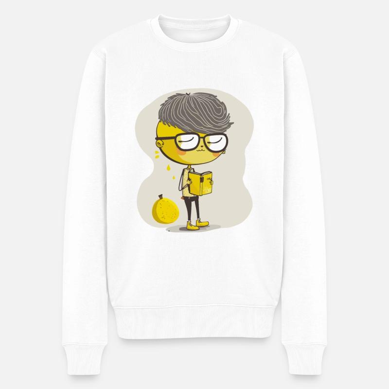 Le Lemon Chic - Pull Premium bio Homme - blanc