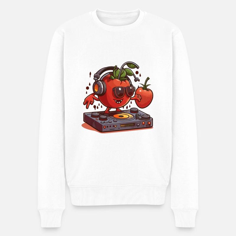 Tomate Arriver - Pull Premium bio Homme - blanc