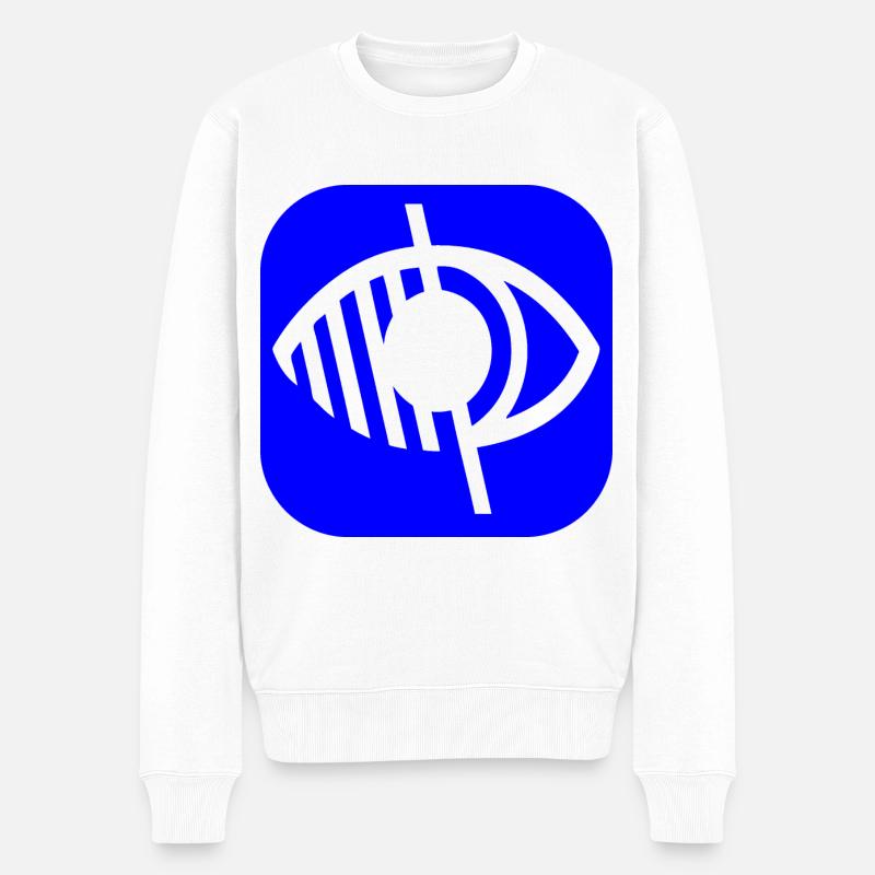 AVEUGLE - Pull Premium bio Homme - blanc