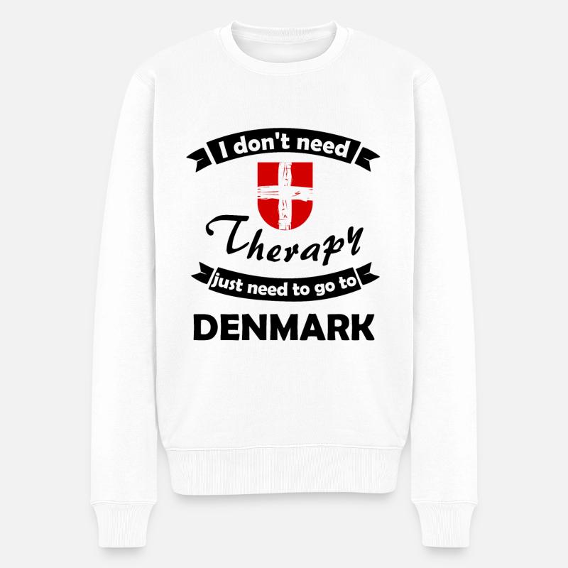 Vacances au Danemark - Pull Premium bio Homme - blanc