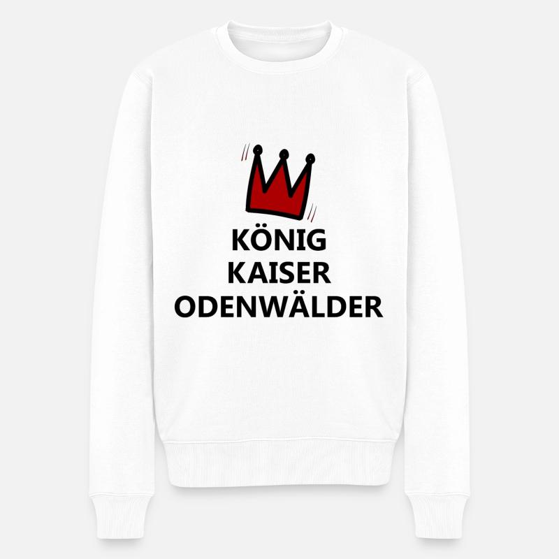 Der Super Odenwälder - Männer Premium Bio Pullover - Weiß