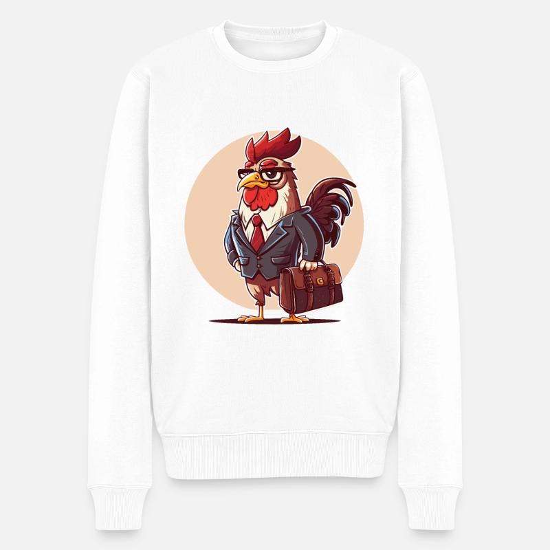 Entreprises du coq - Pull Premium bio Homme - blanc