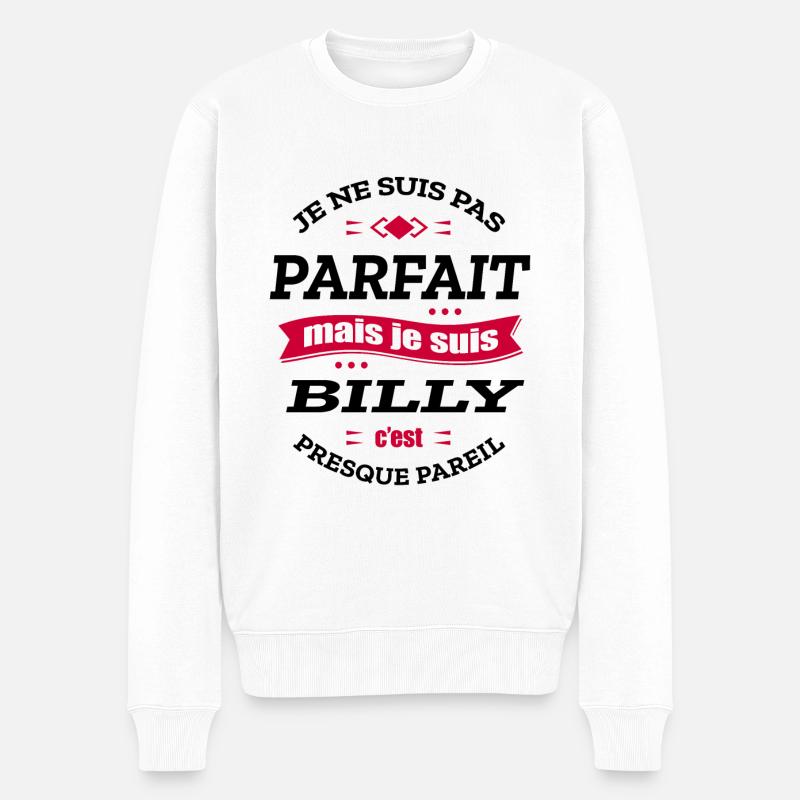 446 Billy BL - Pull Premium bio Homme - blanc
