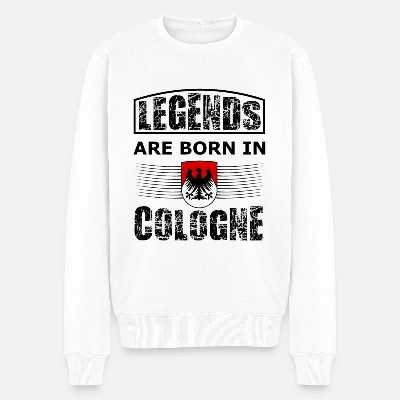 Die Kölner Fans - Männer Premium Bio Pullover - Weiß
