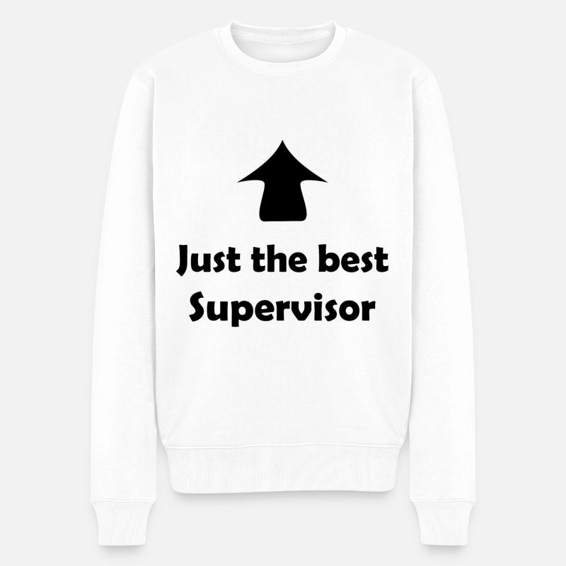 Le superviseur dans l’équipe - Pull Premium bio Homme - blanc