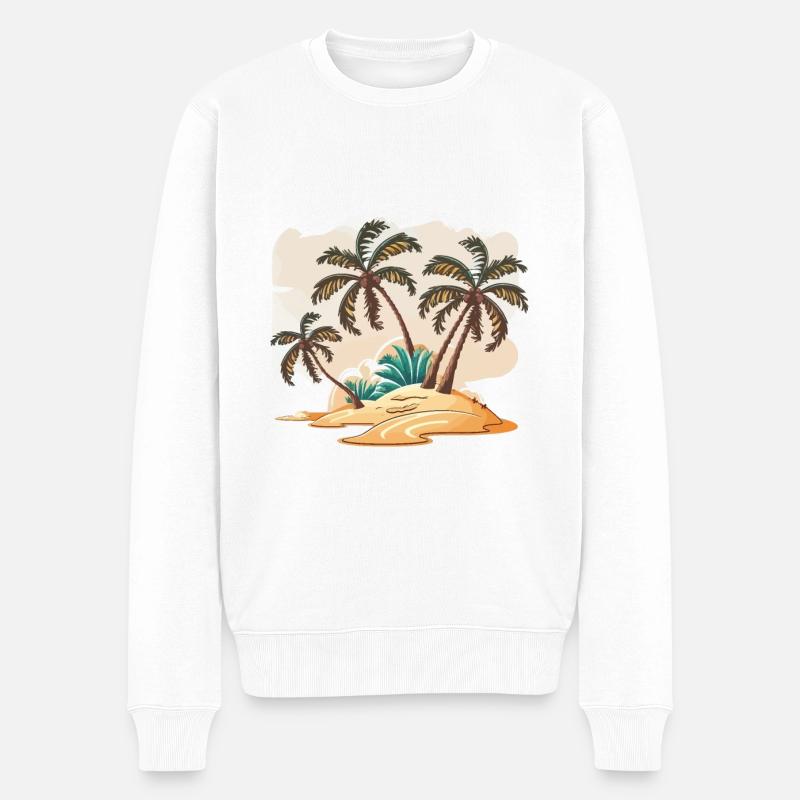 Le Beachcomber - Pull Premium bio Homme - blanc