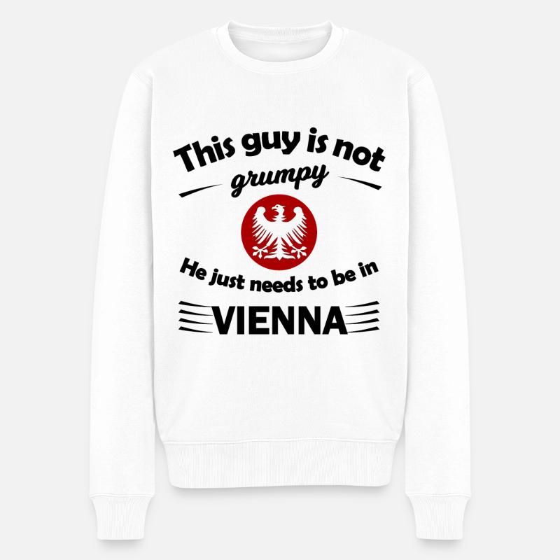 La belle Vienne en Autriche - Pull Premium bio Homme - blanc